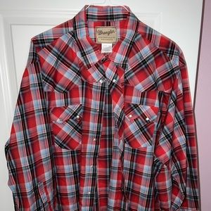 Men’s big and tall western style shirt